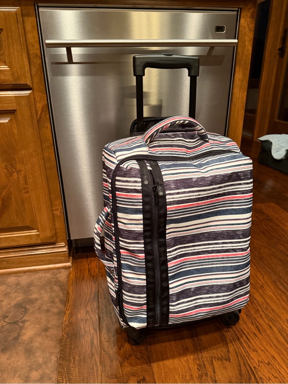 Striped Rolling Carry-On Luggage - Multicolor by LeSportsSac